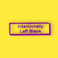 intentionally left blank on a yellow background