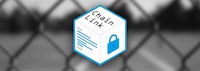 chain link logo on a fence